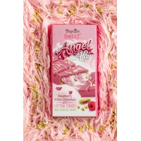 Angel Hair Pişmaniye Ve Antep Fıstık Dolgulu Frambuazlı Çikolata 170 Gr. Angel Hair Pişmaniye Ve Antep Fıstık Dolgulu Frambuazlı Çikolata 170 Gr.