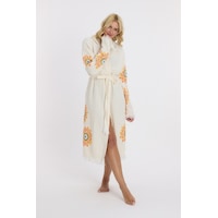 Mulberry Muslin Peştemal Bornoz Banyo Ve Plaj Elbisesi Sarı Mulberry Muslin Peştemal Bornoz Banyo Ve Plaj Elbisesi Sarı