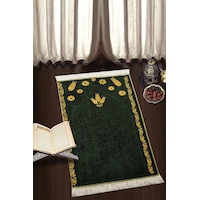 Gwen Green Djt 70X120 Cm Seccade, Namazlık, Yıkanabilir Kaymaz Gwen Green Djt 70X120 Cm Seccade, Namazlık, Yıkanabilir Kaymaz