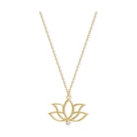 14 Ayar Sarı Altın Lotus Çiçek Kolye 14 Ayar Sarı Altın Lotus Çiçek Kolye