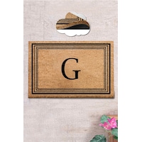 Coco Harf G 40x60 cm KIL Paspas,Dekoratif Çok Amaçlı Iç ve Dış Kapı Paspası Coco Harf G 40x60 cm KIL Paspas,Dekoratif Çok Amaçlı Iç ve Dış Kapı Paspası