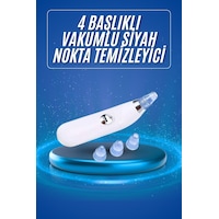 Siyah Nokta Temizleme Cihazı 4 Başlıklı Vakumlu Pilli Ölü Deri Arındırma Siyah Nokta Temizleme Cihazı 4 Başlıklı Vakumlu Pilli Ölü Deri Arındırma