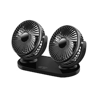 Enraco Çift Başlıklı Araç Fanı Oto Fan Vantilatör 12v 24v Siyah Enraco Çift Başlıklı Araç Fanı Oto Fan Vantilatör 12v 24v Siyah