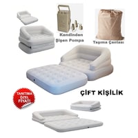 Ky14 Şişme Koltuk Yatak Kendinden Şişen Hava Pompası Katlanır Hava Yatağı Taşınabilir Konforlu Kanepe Açık Bej Ky14 Şişme Koltuk Yatak Kendinden Şişen Hava Pompası Katlanır Hava Yatağı Taşınabilir Konforlu Kanepe Açık Bej