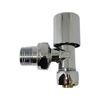 Kas 16X1/2 Pex Krom Köşe Radyatör Vanası - Krom Havlupan Vanası Kas 16X1/2 Pex Krom Köşe Radyatör Vanası - Krom Havlupan Vanası