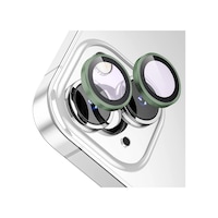 Buff Apple Uyumlu iPhone 13 / 13 Mini Kamera Metal Lens Koruyucu Koyu Yeşil