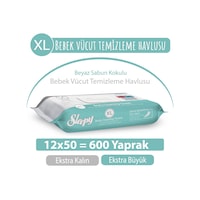 Sleepy Xl Beyaz Sabun Bebek Vücut Temizleme Havlusu 12 x 50 600 Yaprak Sleepy Xl Beyaz Sabun Bebek Vücut Temizleme Havlusu 12 x 50 600 Yaprak