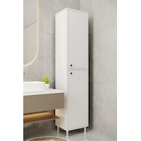 Aeka Ae-2027 Lina 2 Kapaklı Çok Amaçlı Dolap 40x180 Cm Raflı Dar Yüksek Boy Banyo Çok Bölmeli Depolama Dolabı Beyaz Aeka Ae-2027 Lina 2 Kapaklı Çok Amaçlı Dolap 40x180 Cm Raflı Dar Yüksek Boy Banyo Çok Bölmeli Depolama Dolabı Beyaz
