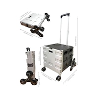 Moonshop 100kg Katlanır Portatif Fonksiyonlu Yük Taşıma Arabası Moonshop 100kg Katlanır Portatif Fonksiyonlu Yük Taşıma Arabası