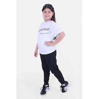 Fyk Kids İmza bayrak Baskılı Unisexs Takım Beyaz - İmza Beyaz Fyk Kids İmza bayrak Baskılı Unisexs Takım Beyaz - İmza Beyaz