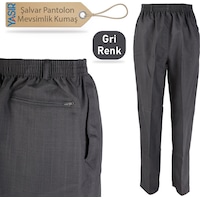 Erkek Kumaş Şalvar Pantolon Mevsimlik Gri Renk (514217302) Erkek Kumaş Şalvar Pantolon Mevsimlik Gri Renk (514217302)