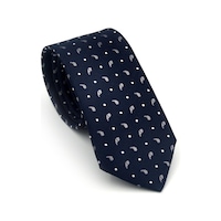 Gaffy Beyaz Füme Desenli Lacivert Dokuma Kumaş Mendilli Slim Fit Kravat // Sdk-2612-2 Lacivert Gaffy Beyaz Füme Desenli Lacivert Dokuma Kumaş Mendilli Slim Fit Kravat // Sdk-2612-2 Lacivert