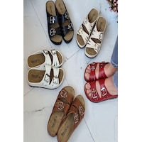 Neon Shoes Darma Kadın Günlük Terlik Çift Bant Tokalı Ortopedik Taban Anne Dışarı & Ev İçi Terliği 001 Neon Shoes Darma Kadın Günlük Terlik Çift Bant Tokalı Ortopedik Taban Anne Dışarı & Ev İçi Terliği 001