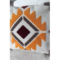 Carla 2li Punch Nakışlı Kırlent Kılıfı 45x45 Cm Çok Renkli