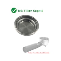 Grundig Ksm-6430 Uyumlu 51 Mm Tekli Espresso Filtre Sepeti - Yedek Çelik Süzgeç Gri Grundig Ksm-6430 Uyumlu 51 Mm Tekli Espresso Filtre Sepeti - Yedek Çelik Süzgeç Gri