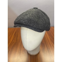 Hamze Peaky Blinders Vintage Model Balıksırtı Kışlık Kasket Şapka Siyah Hamze Peaky Blinders Vintage Model Balıksırtı Kışlık Kasket Şapka Siyah