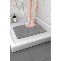 Su Emici Banyo Paspası Kaymaz Paspas Islak Zemin Duş Paspası Kivircik Paspas Takımı 40x60 Cm Gri Su Emici Banyo Paspası Kaymaz Paspas Islak Zemin Duş Paspası Kivircik Paspas Takımı 40x60 Cm Gri