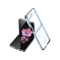 More Tr Samsung Uyumlu Galaxy Z Flip 6 Kılıf Mtr Full Camlı Kıpta Kapak-mavi More Tr Samsung Uyumlu Galaxy Z Flip 6 Kılıf Mtr Full Camlı Kıpta Kapak-mavi