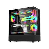Gametech Phantom 6 x 120 MM RGB Fanlı Oyuncu Bilgisayar Kasası Siyah Gametech Phantom 6 x 120 MM RGB Fanlı Oyuncu Bilgisayar Kasası Siyah