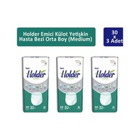 Holder Emici Külot Yetişkin Hasta Bezi Orta Boy M 3 x 30'lu