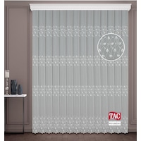 Taç Wyoming Soft Keten Brode Tül Perde / Ölçünüze Özel Dikim Taç Wyoming Soft Keten Brode Tül Perde / Ölçünüze Özel Dikim