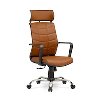 Efes Yönetici Makam - Ofis Müdür - Büro - Çalışma Koltuğu Renk Krom Ayaklı Taba Efes Yönetici Makam - Ofis Müdür - Büro - Çalışma Koltuğu Renk Krom Ayaklı Taba