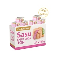 Sasu Light Suda Ton Balığı Bütün Dilim 24 x 160 G Sasu Light Suda Ton Balığı Bütün Dilim 24 x 160 G