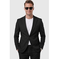 Deep Sea Deepsea Siyah Premium Çizgi Dokulu Slim Fit Likralı 2 Li Erkek Takım Elbise 2600821 Deep Sea Deepsea Siyah Premium Çizgi Dokulu Slim Fit Likralı 2 Li Erkek Takım Elbise 2600821