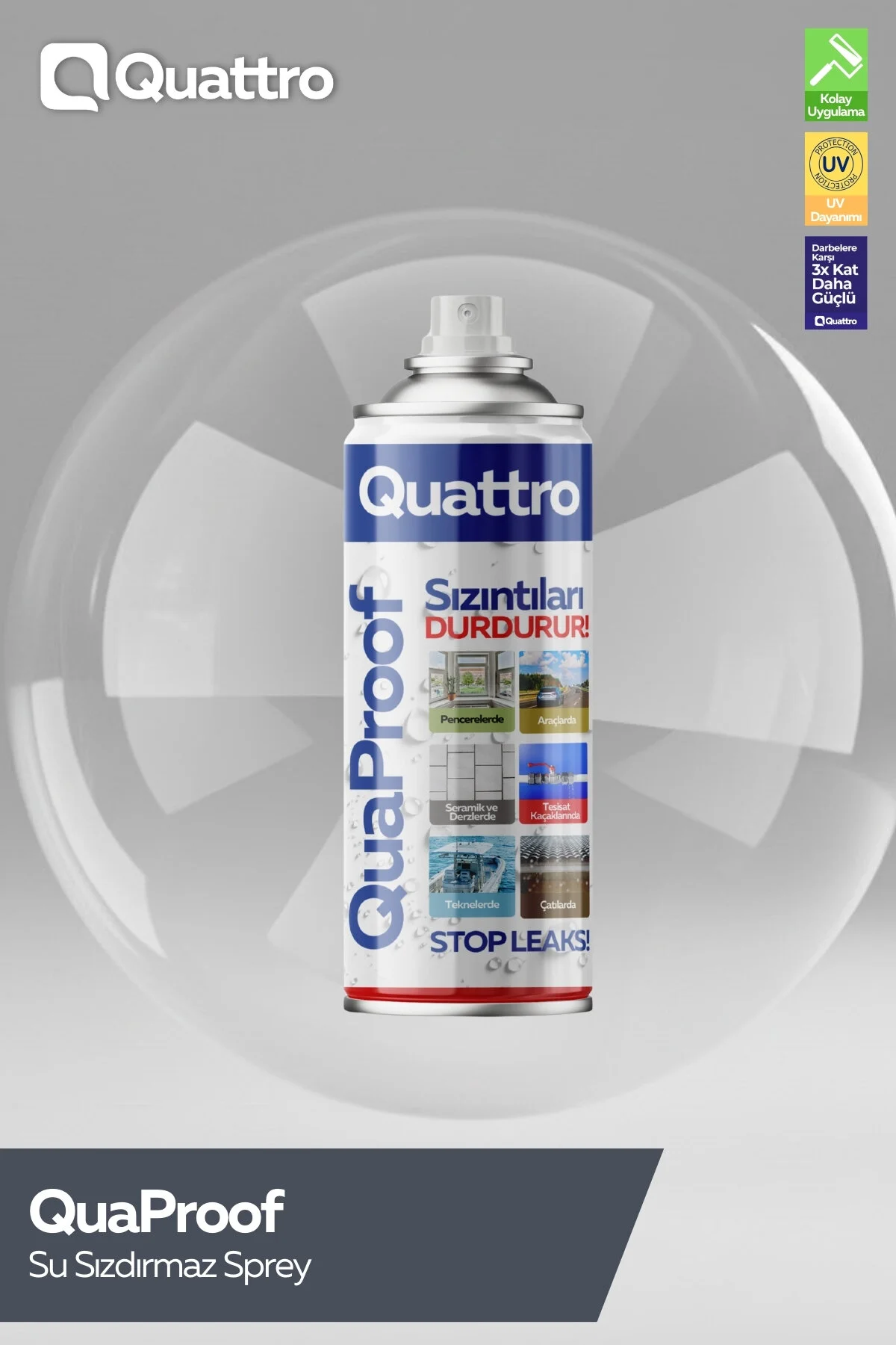Quattro Quaproof Su Sızdırmaz Sprey Quattro Quaproof Su Sızdırmaz Sprey