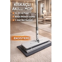 Tüm Bezlerle Uyumlu Click Akıllı Mop Paleti Xl 32 Cm Kıskaçlı Mop El Değmeden Mop Aparatı Tüm Bezlerle Uyumlu Click Akıllı Mop Paleti Xl 32 Cm Kıskaçlı Mop El Değmeden Mop Aparatı