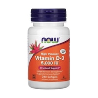 Now Foods, Vitamin D3 High Potency, 125 Μg 5000 Iu , 240 Softg Now Foods, Vitamin D3 High Potency, 125 Μg 5000 Iu , 240 Softg