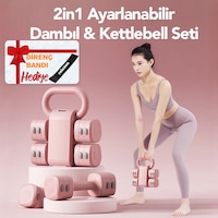 Ayarlanabilir Modüler Kettlebell Ve Dambıl Seti 5 Kg Ev Fitness Ve Güç Antrenman + Pembe Renk Direnç Bandı Ayarlanabilir Modüler Kettlebell Ve Dambıl Seti 5 Kg Ev Fitness Ve Güç Antrenman + Pembe Renk Direnç Bandı