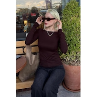 Acı Kahve Kayık Yaka Modal Kaşmir Ultra Hafif Body Mg2627 Acı Kahverengi Acı Kahve Kayık Yaka Modal Kaşmir Ultra Hafif Body Mg2627 Acı Kahverengi