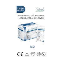Steril Cerrahi Lateks Pudralı Eldiven 8 Beden 50 Çift Steril Cerrahi Lateks Pudralı Eldiven 8 Beden 50 Çift