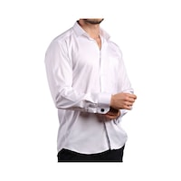 Dicotto Beyaz Büyük Beden Rahat Kesim Micro Kumaş Kol Düğmeli Regular Fit Erkek Gömlek - 190-1 001 Dicotto Beyaz Büyük Beden Rahat Kesim Micro Kumaş Kol Düğmeli Regular Fit Erkek Gömlek - 190-1 001