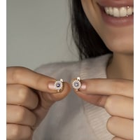 Mineli Nazarlı Gümüş Çocuk Küpesi Mineli Nazarlı Gümüş Çocuk Küpesi