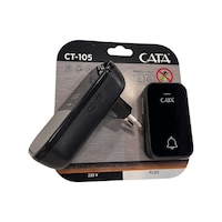 Cata Uzaktan Kumandali Zil Ct-105 220v Sıyah Cata Uzaktan Kumandali Zil Ct-105 220v Sıyah