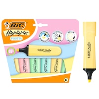 Bıc Highlighter Flat Pastel Fosforlu Kalem Seti 6'lı Çok Renkli Bıc Highlighter Flat Pastel Fosforlu Kalem Seti 6'lı Çok Renkli