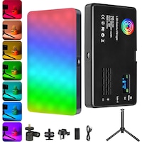 HyMark RGB-CL120 9000K LCD Ekran LED Video Fotoğraf Dolgu Işığı HyMark RGB-CL120 9000K LCD Ekran LED Video Fotoğraf Dolgu Işığı