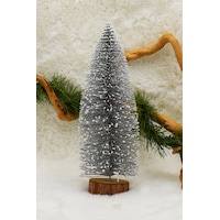 Mini Silver Çam Ağacı 25 Cm Yılbaşı Süsü Mini Silver Çam Ağacı 25 Cm Yılbaşı Süsü