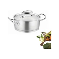 Korkmaz Proline 20 cm 2 Lt Satin Kısa Tencere A1169 Korkmaz Proline 20 cm 2 Lt Satin Kısa Tencere A1169