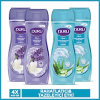 Duru Moods Deniz Mineralleri & Aloe Vera + Lavanta & Yasemin Duş Jeli 4 x 450 ML Duru Moods Deniz Mineralleri & Aloe Vera + Lavanta & Yasemin Duş Jeli 4 x 450 ML