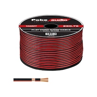 2x0.75 Hoparlör Kablosu Kordon Siyah 100mt Poke Pk-1416 2x0.75 Hoparlör Kablosu Kordon Siyah 100mt Poke Pk-1416