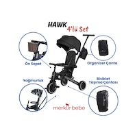 Merkür Bebe 9in1 Hawk Çift Yönlü Katlanabilir Yatabilir Ayak Destekli Üç Tekerlekli Bebek Ve Çocuk Bisikleti Seti Siyah Merkür Bebe 9in1 Hawk Çift Yönlü Katlanabilir Yatabilir Ayak Destekli Üç Tekerlekli Bebek Ve Çocuk Bisikleti Seti Siyah