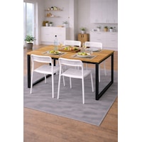 5'li Mutfak Masa Takımı, 4 Sandalye Ve 1 Masa, Yemek Odası, Bahçe Takımı, 4 Kişilik, Metal Ayaklı Masa: Çam/siyah- Sandalye: Beyaz 5'li Mutfak Masa Takımı, 4 Sandalye Ve 1 Masa, Yemek Odası, Bahçe Takımı, 4 Kişilik, Metal Ayaklı Masa: Çam/siyah- Sandalye: Beyaz