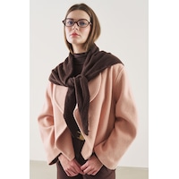 Manuka Üçgen Formlu Atkı Kahverengi Aw25atk00007-122 Kahverengi Manuka Üçgen Formlu Atkı Kahverengi Aw25atk00007-122 Kahverengi
