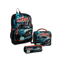 Coral High Kids Siyah Nefti Yarış Arabası Desenli 3’lü Okul Çanta Seti SET0123765 Coral High Kids Siyah Nefti Yarış Arabası Desenli 3’lü Okul Çanta Seti SET0123765
