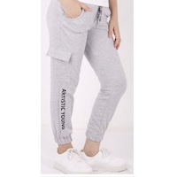 Toontoy Kız Çocuk Artistic Baskılı Jogger Eşofman Alt Gri Melanj Toontoy Kız Çocuk Artistic Baskılı Jogger Eşofman Alt Gri Melanj