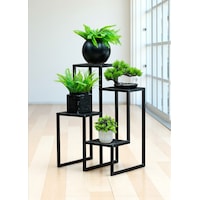 Dekoratif Metal 4 Raflı Saksılık Katlı Dikey Saksı Standı Çiçeklik Bahçe Ve Balkon Dekoru Garden Siyah Dekoratif Metal 4 Raflı Saksılık Katlı Dikey Saksı Standı Çiçeklik Bahçe Ve Balkon Dekoru Garden Siyah