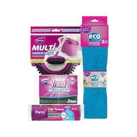 Mikrofiber Bez, Büyük Boy Çöp Torbası, Temizlik Fırçası Ve Sünger Paketi Diğer Mikrofiber Bez, Büyük Boy Çöp Torbası, Temizlik Fırçası Ve Sünger Paketi Diğer